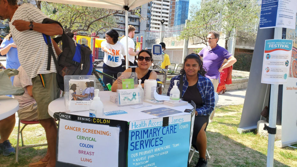 Cancer Screening stall in the festival