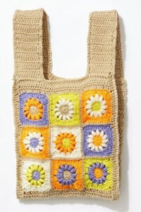 Crochet Daisy Tote