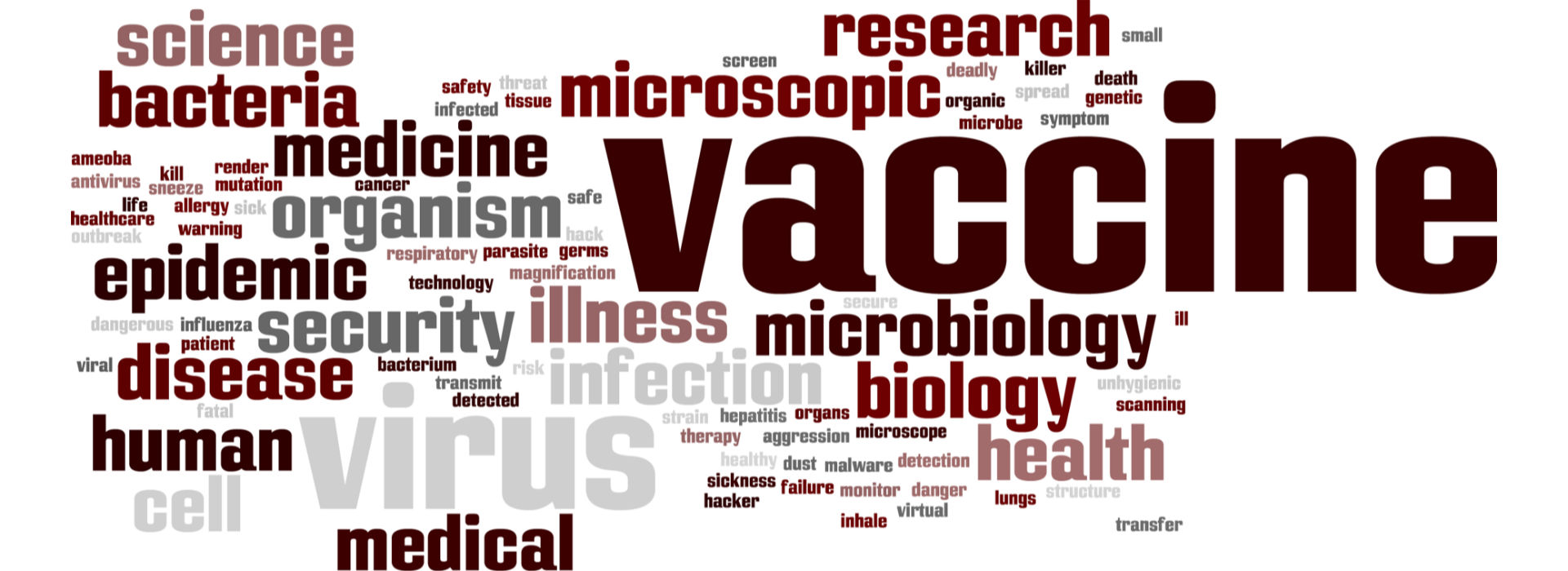 Vaccine word art work