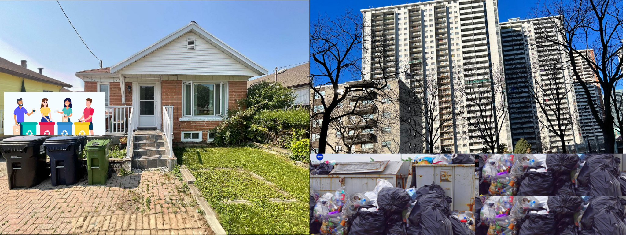 single family home vs apartment waste diversion
