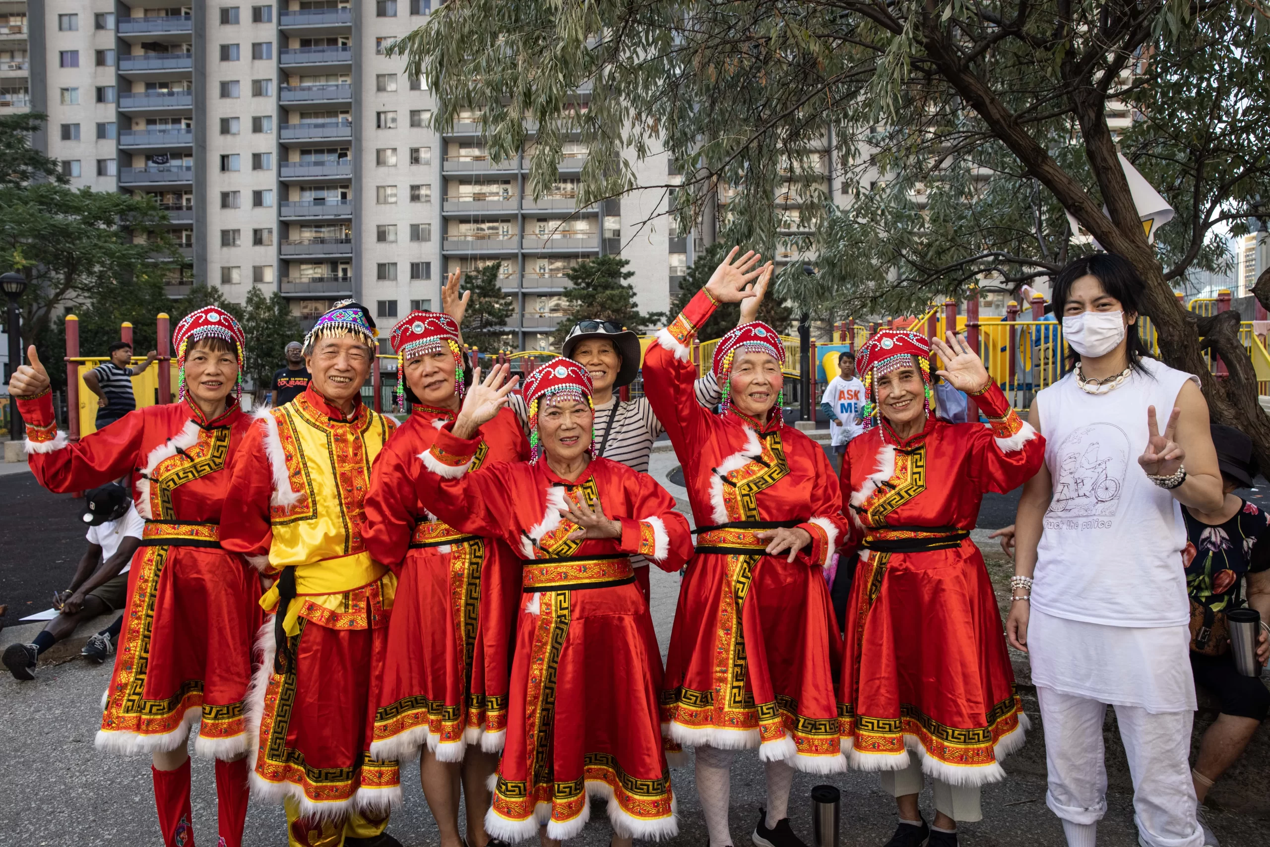 Group performing at St. James Town Festival
